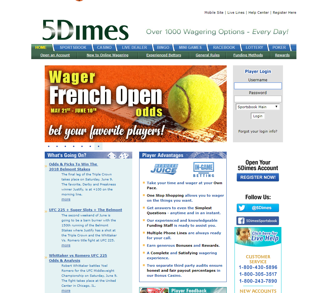 5Dimes USA Sportsbook Review + Free Bonus Bets
